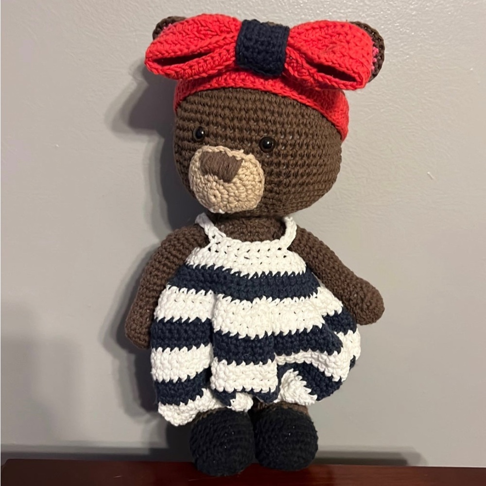 Hand crocheted by me ! My beaver needs a new home! ALL PRICES NEGOTIABLE!